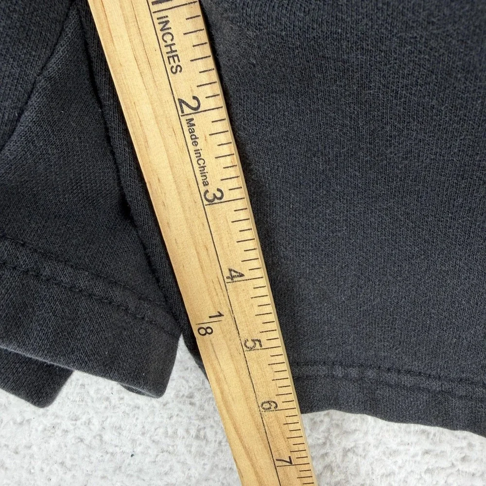 The North Face Sweat Shorts Mens Medium Black 6 Inseam Fleece Drawstring Pockets
